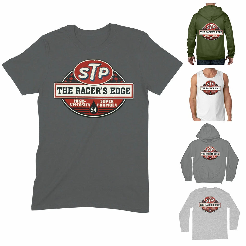 STP The Racers Edge Racing Speedway Motorcycle Biker - Adult & Kids T-Shirts, Sweatshirts & Hoodies apparel design preview 1