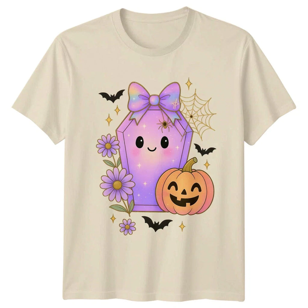 Womens Kawaii Halloween Coffin Pastel Goth Gift For - Adult & Kids T-Shirts, Sweatshirts & Hoodies apparel design preview 1