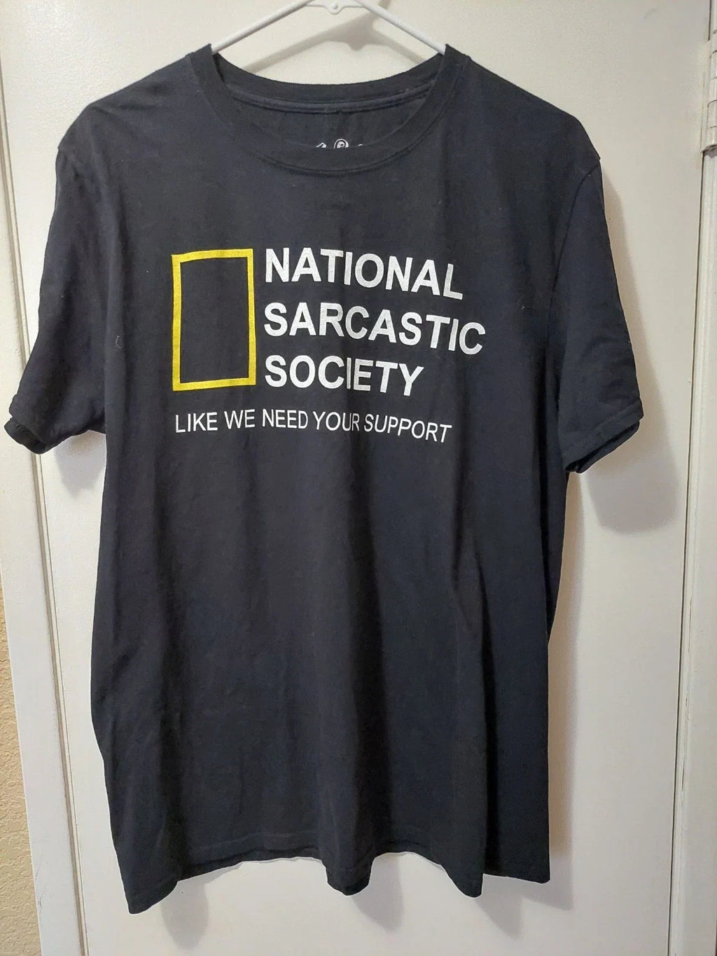 Funny Sayings Black National Sarcastic Society Size - Adult & Kids T-Shirts, Sweatshirts & Hoodies apparel design preview 1