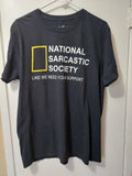 Funny Sayings Black National Sarcastic Society Size - Adult & Kids T-Shirts, Sweatshirts & Hoodies apparel design preview 1