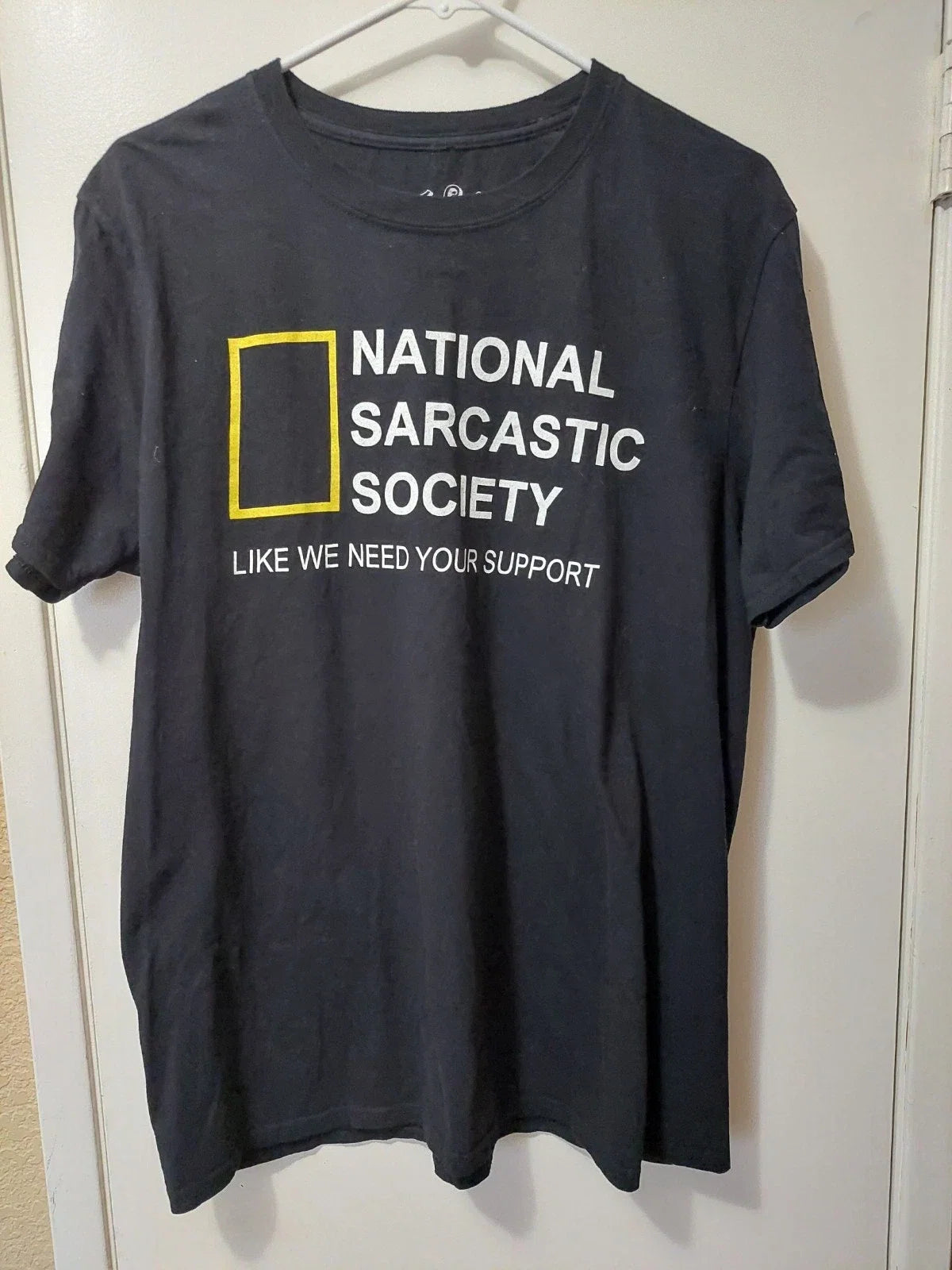 Funny Sayings Black National Sarcastic Society Size - Adult & Kids T-Shirts, Sweatshirts & Hoodies apparel design preview 1