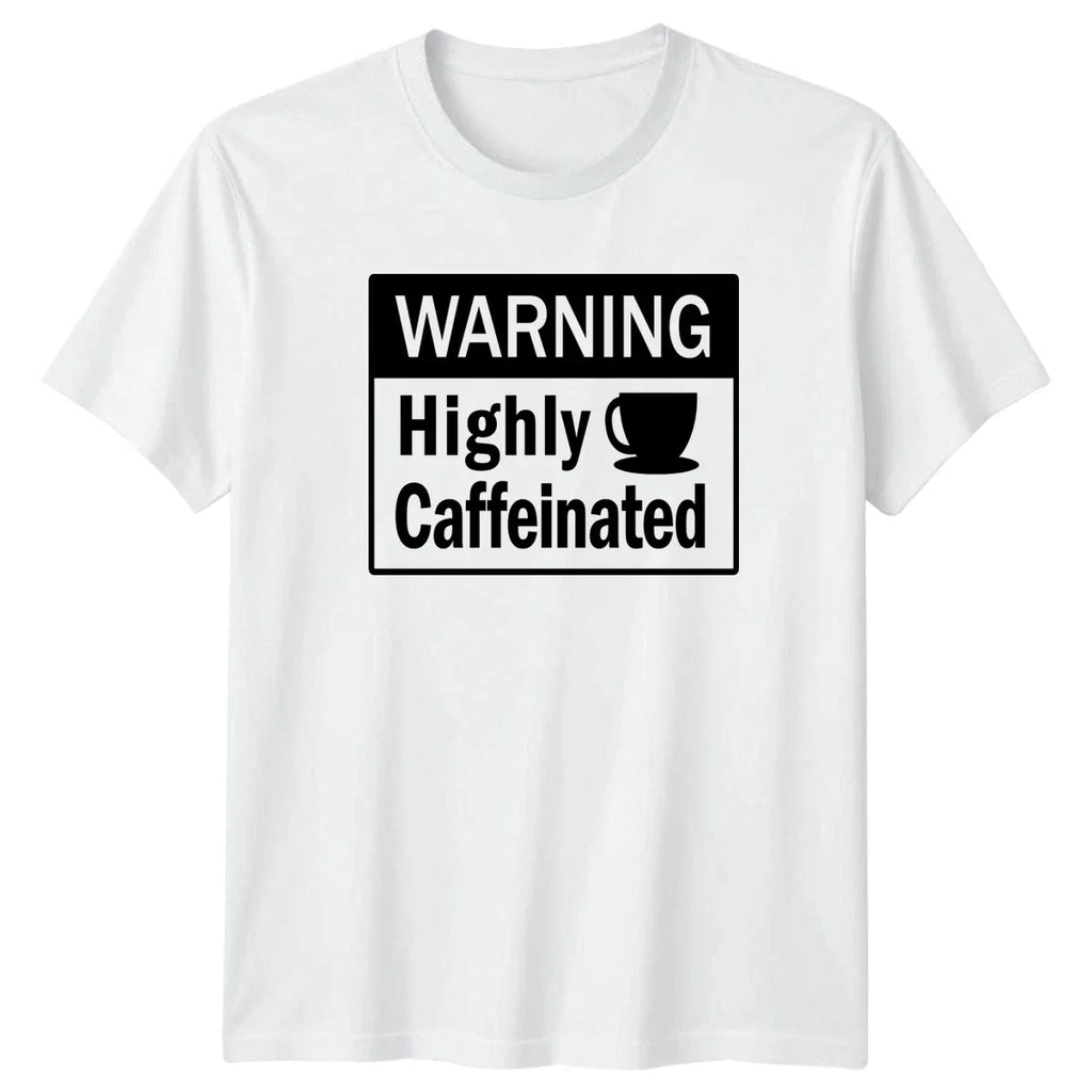 Warning Highly Caffeinated Coffee Lover Humor - Adult & Kids T-Shirts, Sweatshirts & Hoodies apparel design preview 1