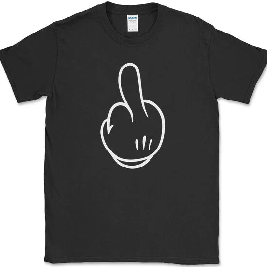 Cartoon Middle Finger Funny Humor Novelty Animated - Adult & Kids T-Shirts, Sweatshirts & Hoodies apparel design preview 1