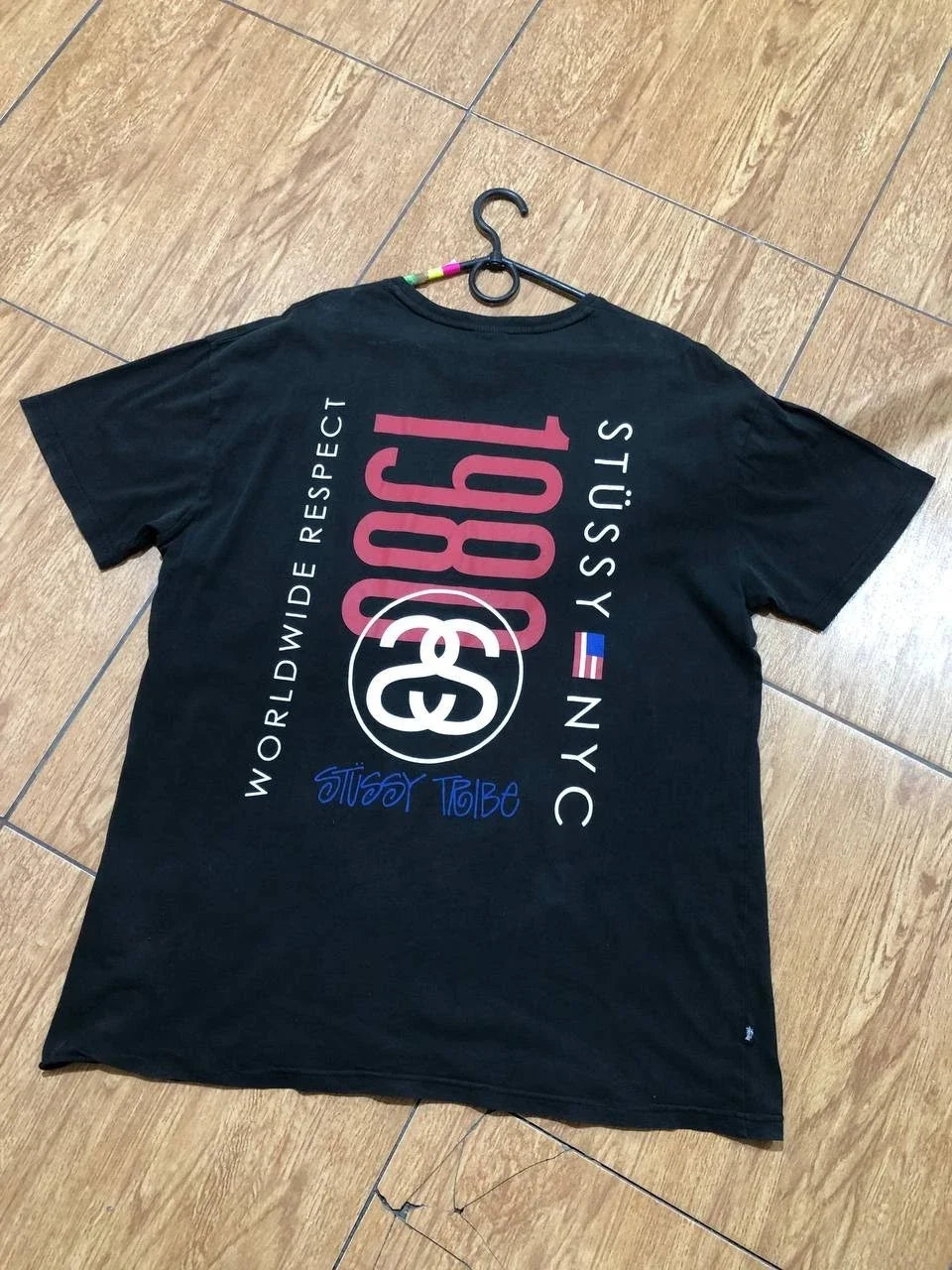 Rare Stussy Big Logo Y2K MENS L - Adult & Kids T-Shirts, Sweatshirts & Hoodies apparel design preview 1
