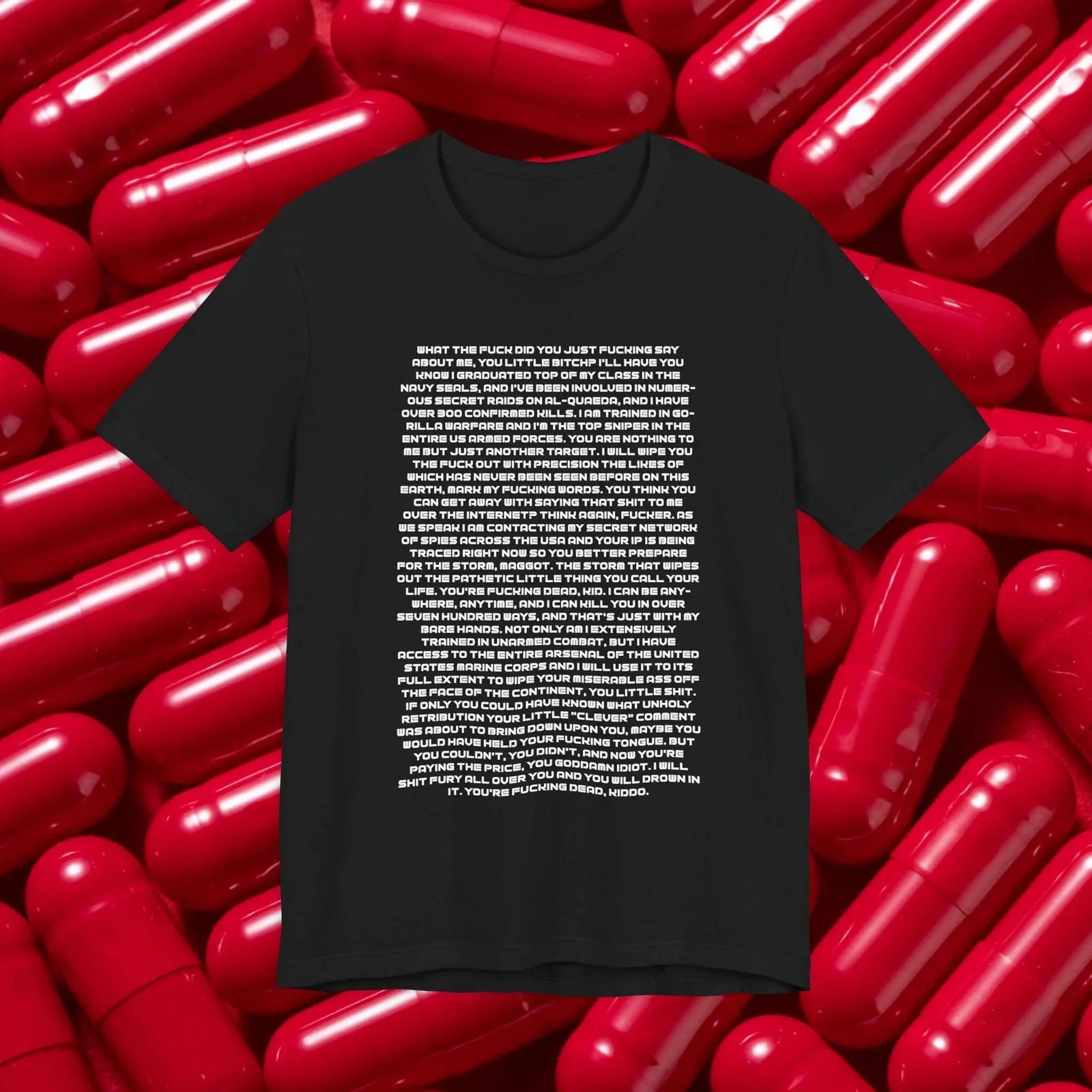 Navy Seal Copypasta Meme, List of Words 4chan - Adult & Kids T-Shirts, Sweatshirts & Hoodies apparel design preview 1