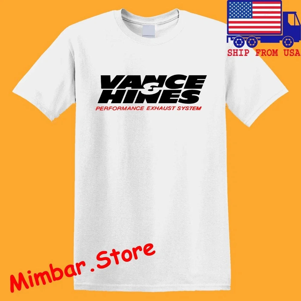Vance Hines Men's White Size S-5XL - Adult & Kids T-Shirts, Sweatshirts & Hoodies apparel design preview 1