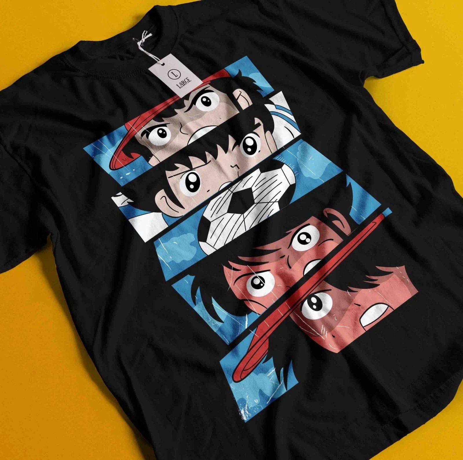 Captain Tsubasa Soccer Manga Japanese Anime Football - Adult & Kids T-Shirts, Sweatshirts & Hoodies apparel design preview 1