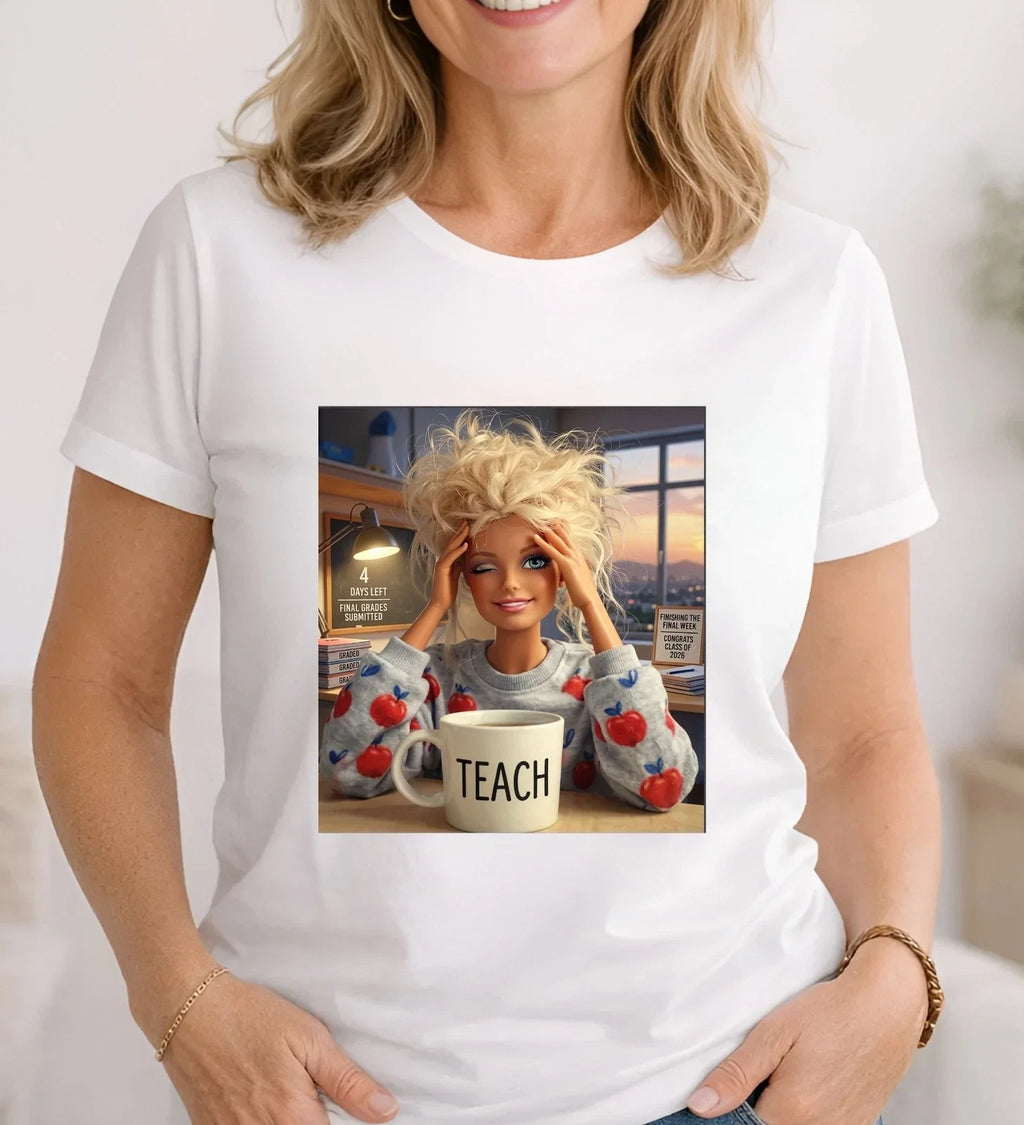 Last Day of School -Doll Face Meme Gift For Party Top - Adult & Kids T-Shirts, Sweatshirts & Hoodies apparel design preview 1