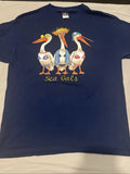 Y2K Blue Size L SEA GALS - Adult & Kids T-Shirts, Sweatshirts & Hoodies apparel design preview 1
