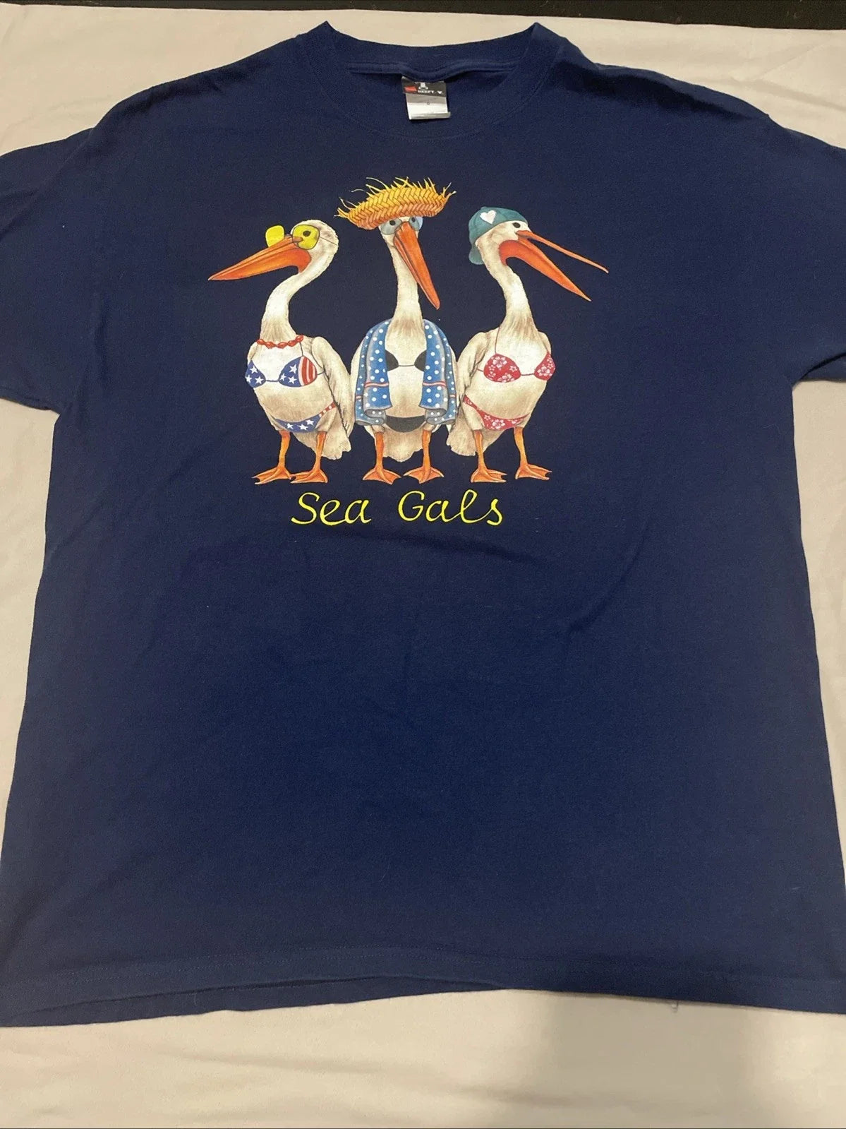 Y2K Blue Size L SEA GALS - Adult & Kids T-Shirts, Sweatshirts & Hoodies apparel design preview 1
