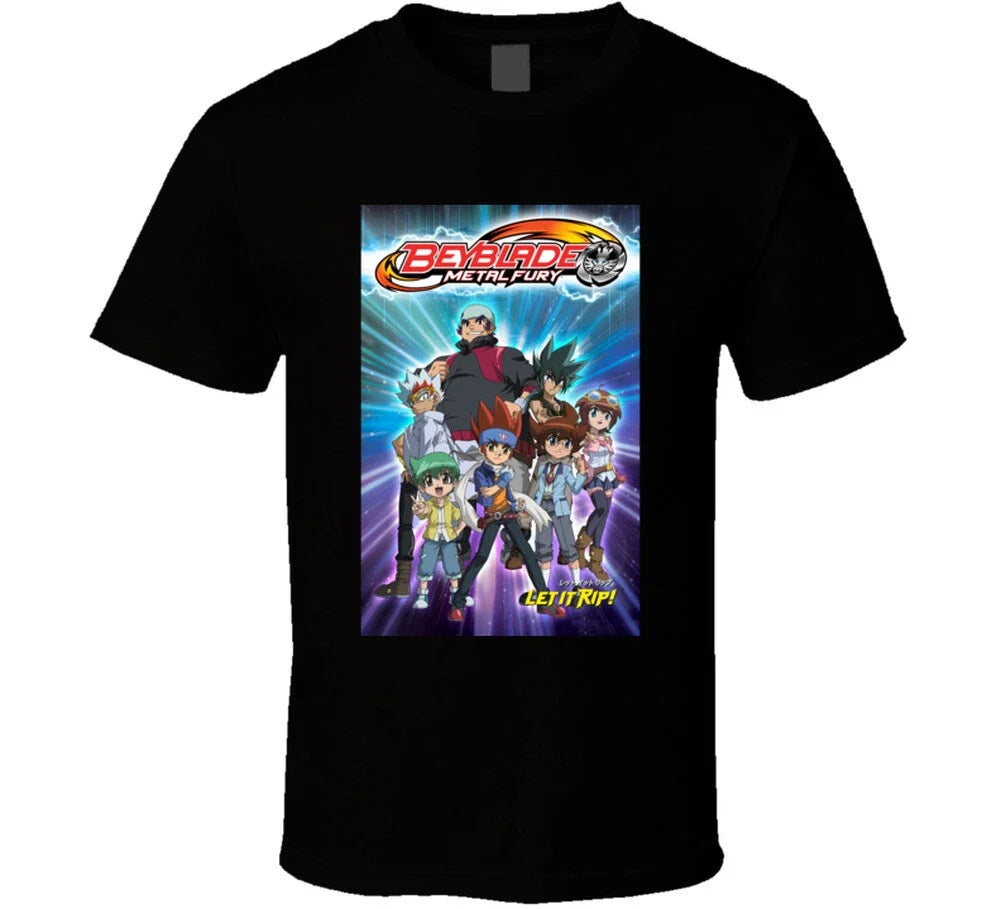 Beyblade anime movie and tv show poster - Adult & Kids T-Shirts, Sweatshirts & Hoodies apparel design preview 1
