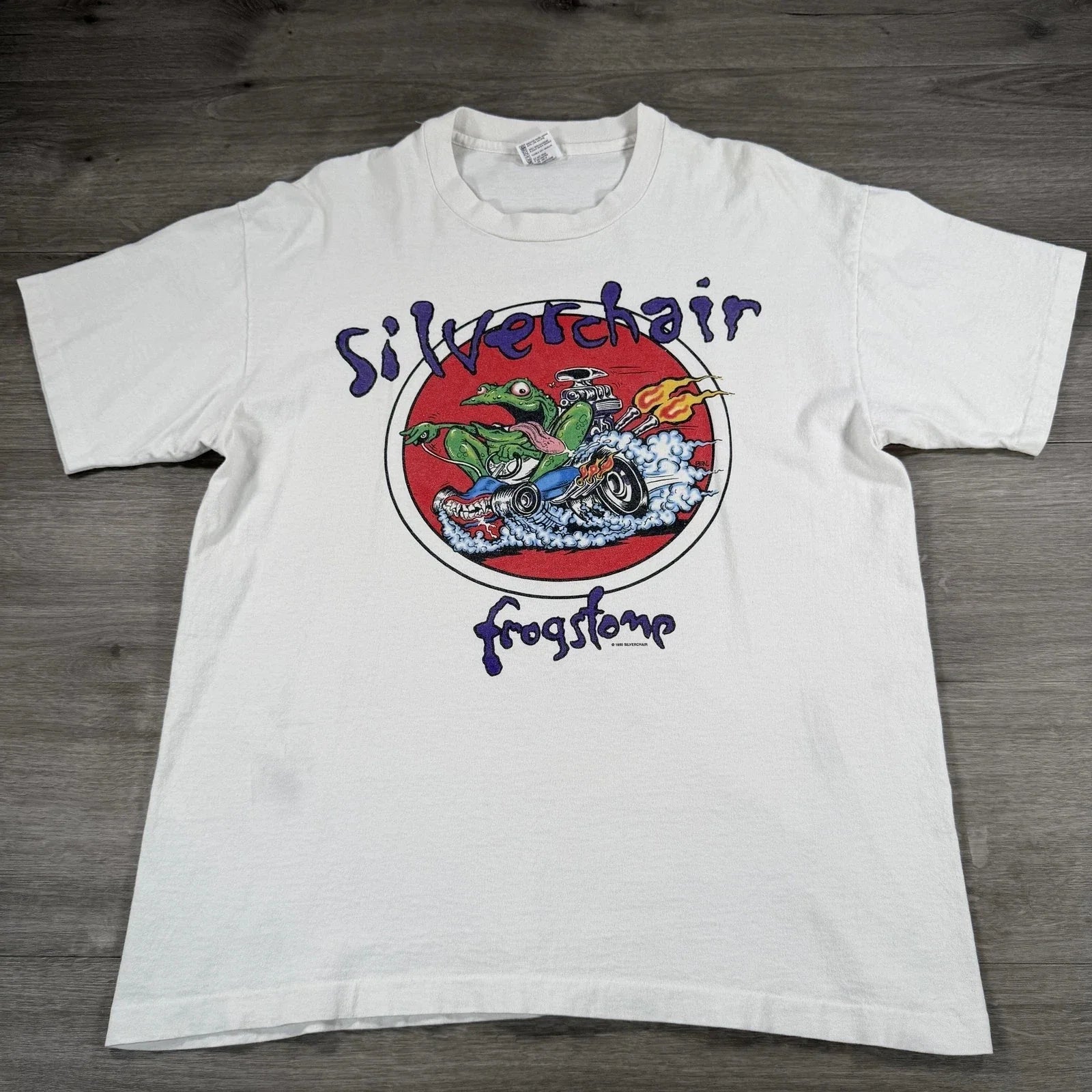 Vintage Silverchair White Frogstomp Tour 1995 Band - Adult & Kids T-Shirts, Sweatshirts & Hoodies apparel design preview 1