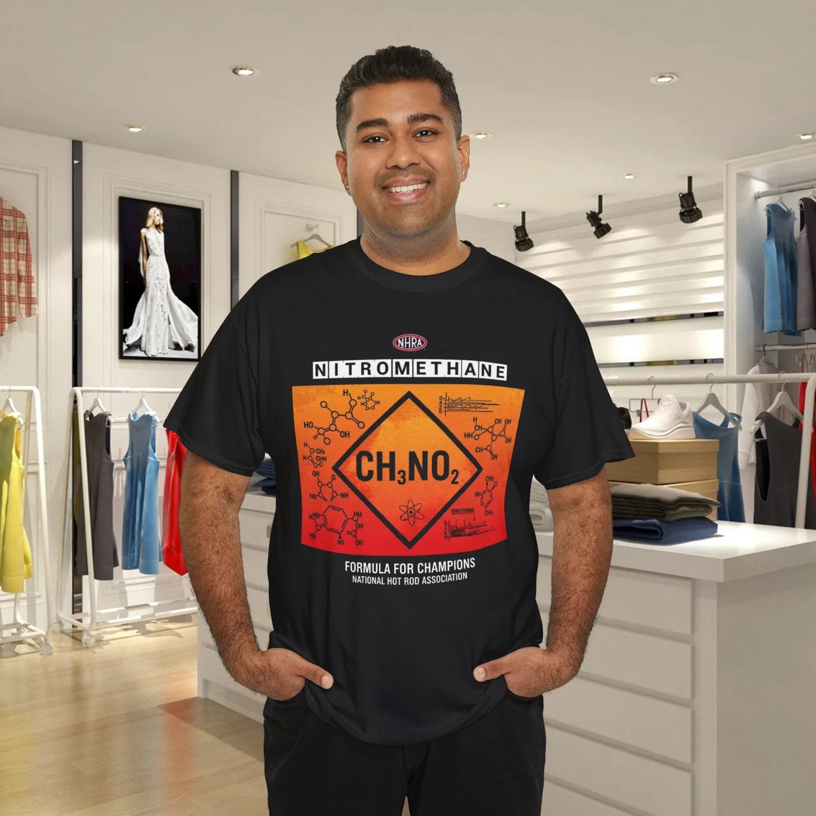Pro Drag Racing Nitromethane Cotton - Adult & Kids T-Shirts, Sweatshirts & Hoodies apparel design preview 1