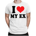 I Love My EX Red Heart Sarcastic Saying Quote Gift - Adult & Kids T-Shirts, Sweatshirts & Hoodies apparel design preview 1