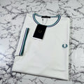 FRED PERRY Mens White Twin Tipped SIZE LARGE M1588V - Adult & Kids T-Shirts, Sweatshirts & Hoodies apparel design preview 1