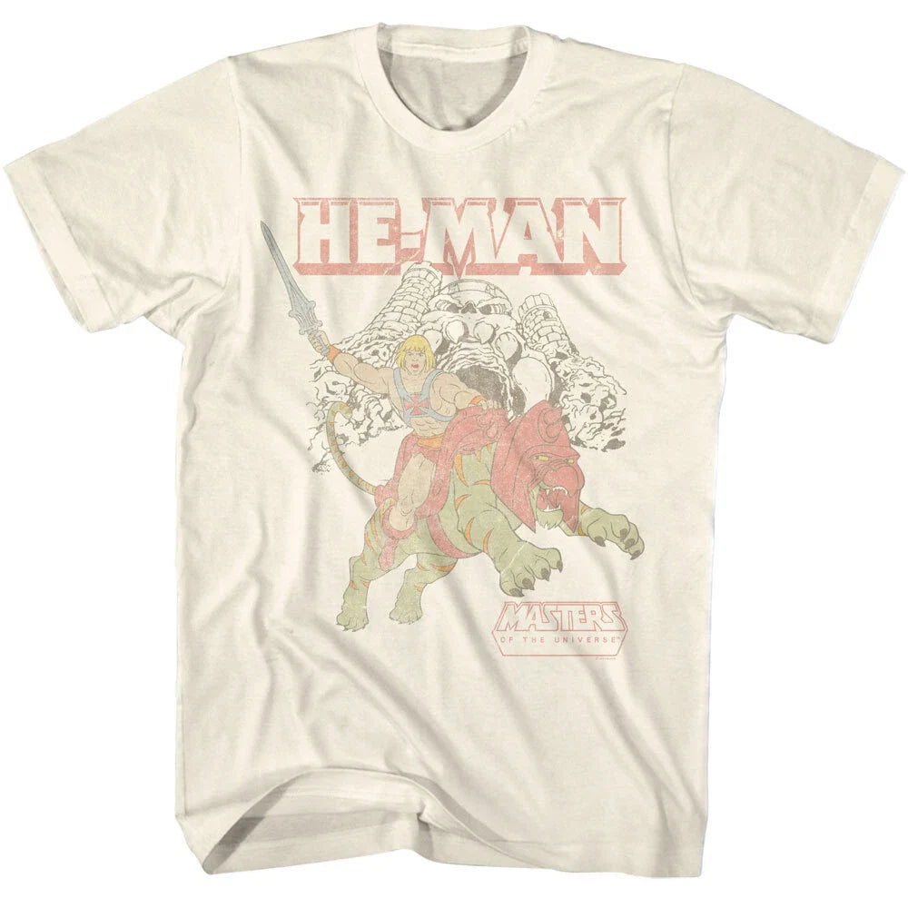 Masters Of The Universe He-Man Battle Cat Castle - Adult & Kids T-Shirts, Sweatshirts & Hoodies apparel design preview 1