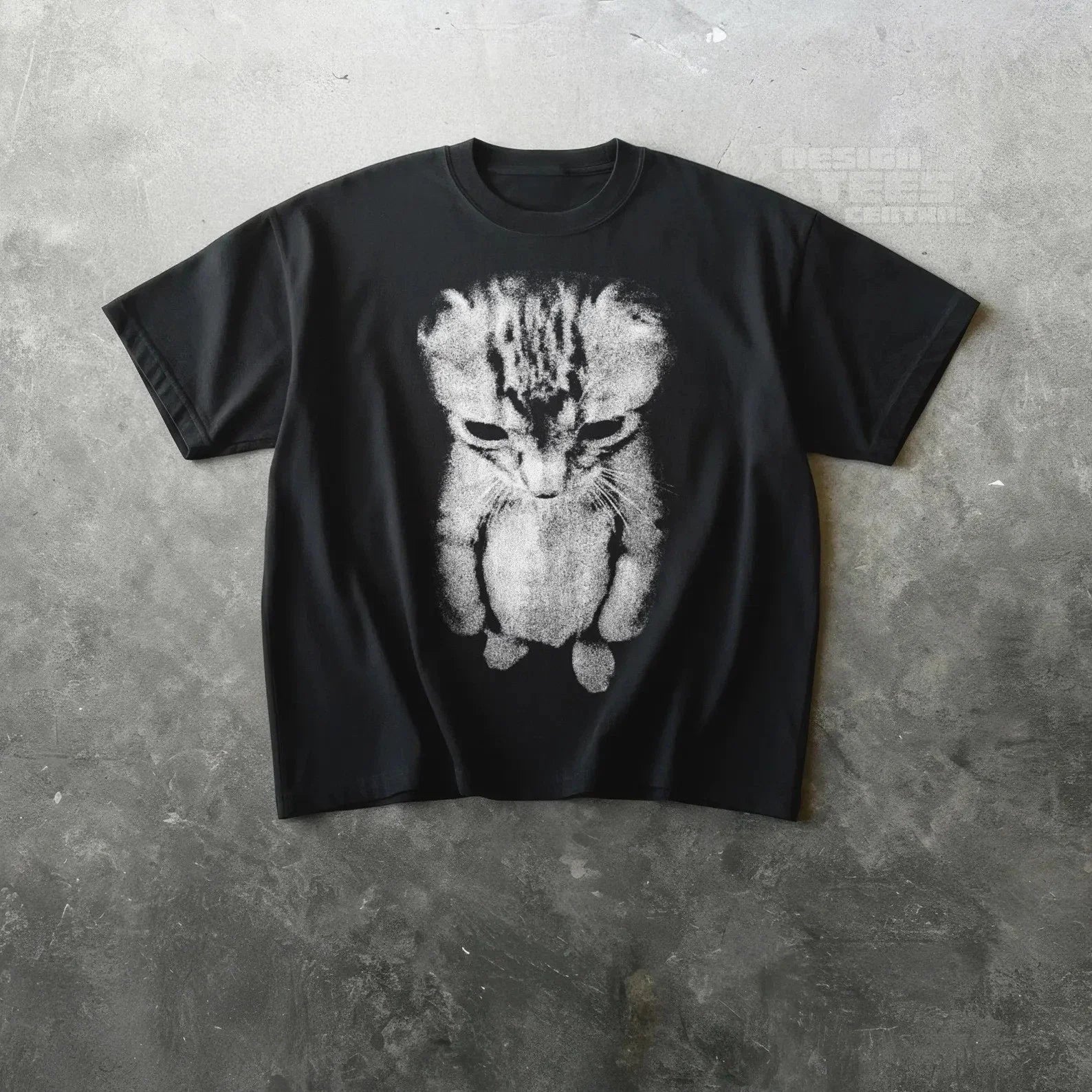 Sad Kitten Meme Standing Cat Reprint - Adult & Kids T-Shirts, Sweatshirts & Hoodies apparel design preview 1