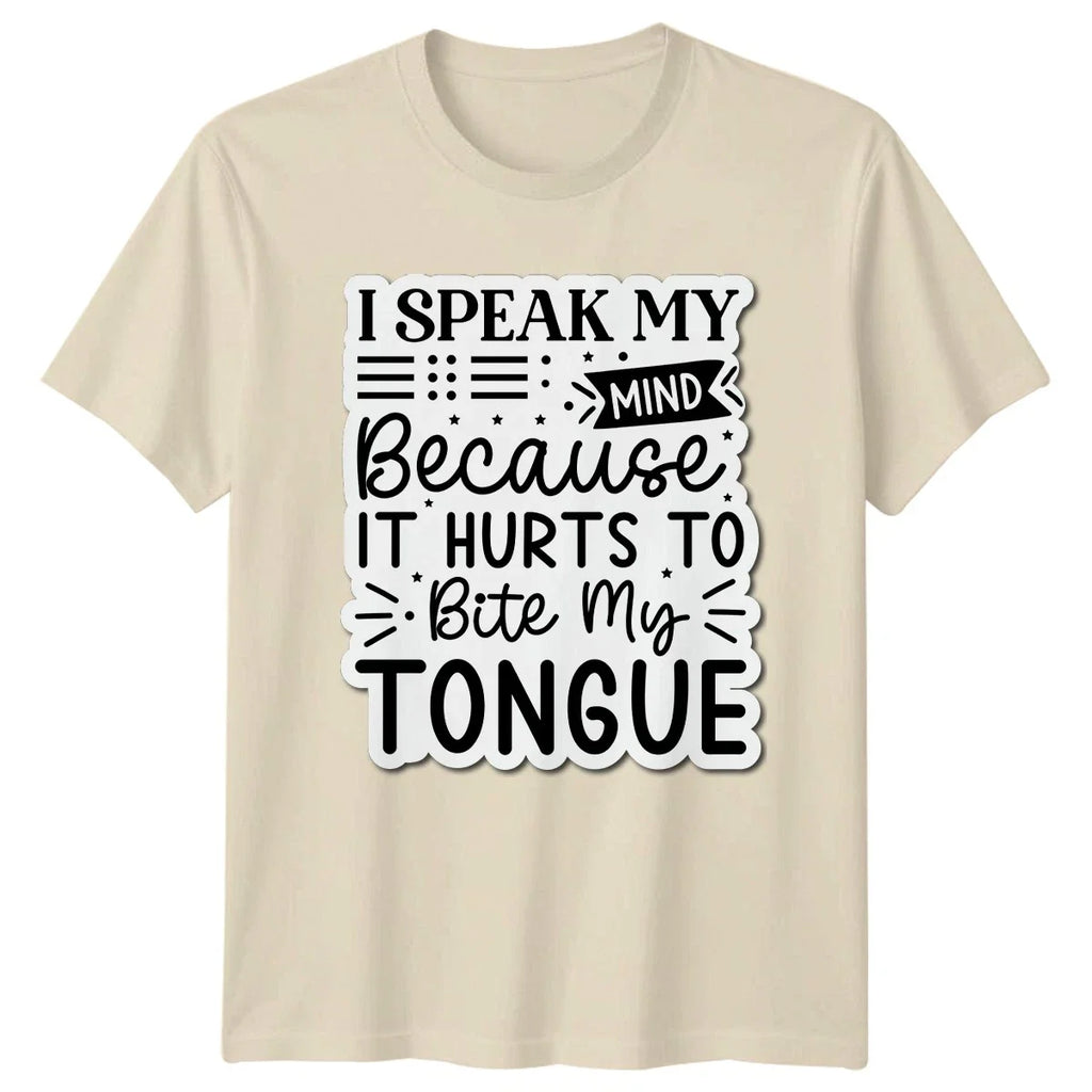 I Speak My Mind Because Sarcasm Humor Birthday Gift - Adult & Kids T-Shirts, Sweatshirts & Hoodies apparel design preview 1