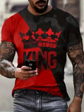 Red Poker King Crown Black Graphic Print Fashion - Adult & Kids T-Shirts, Sweatshirts & Hoodies apparel design preview 1