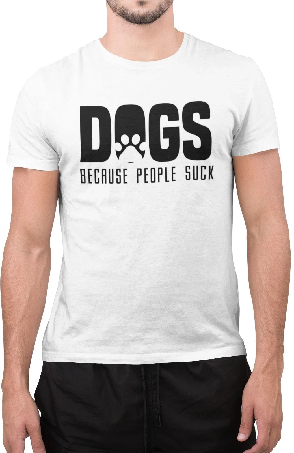 Funny Dogs Because People Suck Dog Lover Animal - Adult & Kids T-Shirts, Sweatshirts & Hoodies apparel design preview 1