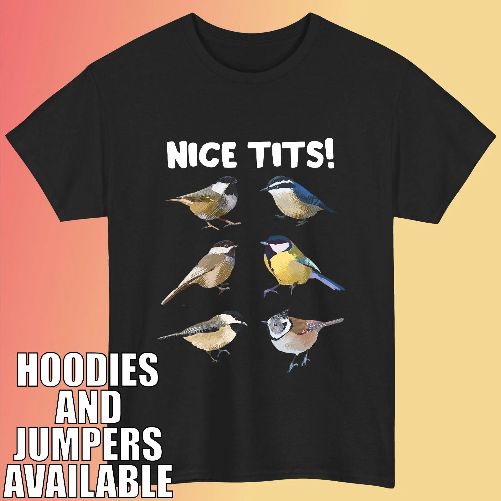 Bird Watching Nice Ti*s Funny Adult Humor Men Meme - Adult & Kids T-Shirts, Sweatshirts & Hoodies apparel design preview 1