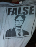 The Office Dwight Schrute False Size XL Graphic (SEE - Adult & Kids T-Shirts, Sweatshirts & Hoodies apparel design preview 1