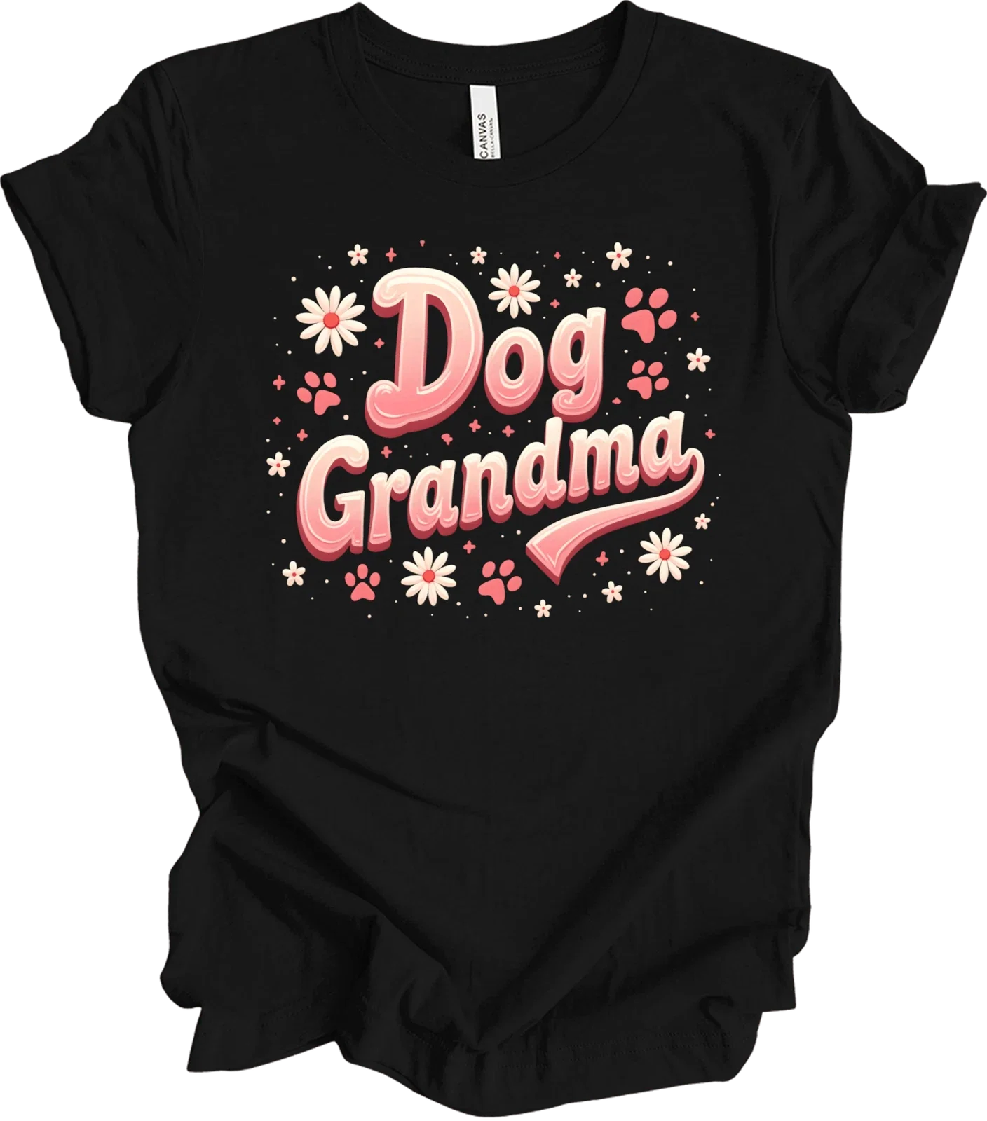 Best Dog Grandma Ever Funny Lover Gift for Women, Paw - Adult & Kids T-Shirts, Sweatshirts & Hoodies apparel design preview 1