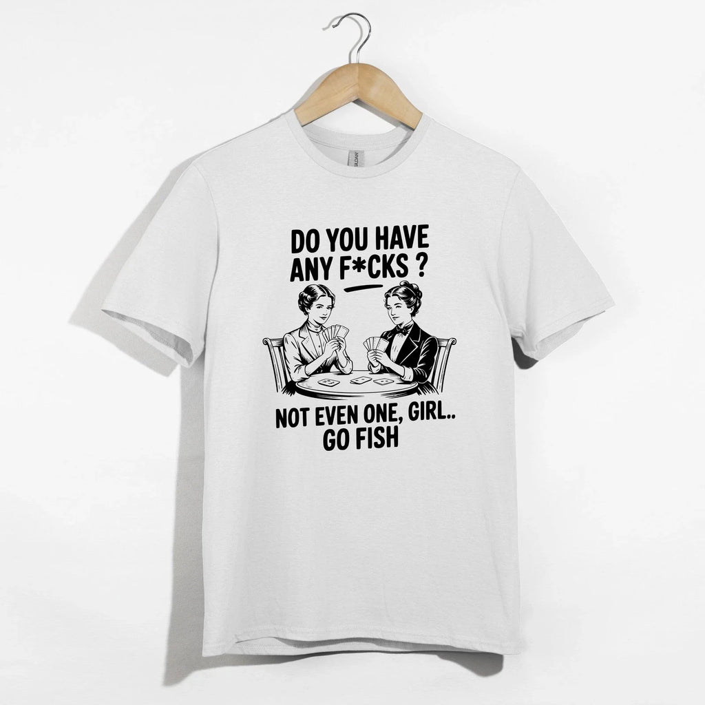 Go Fish Funny Sarcastic Retro Humor Offensive Card - Adult & Kids T-Shirts, Sweatshirts & Hoodies apparel design preview 1