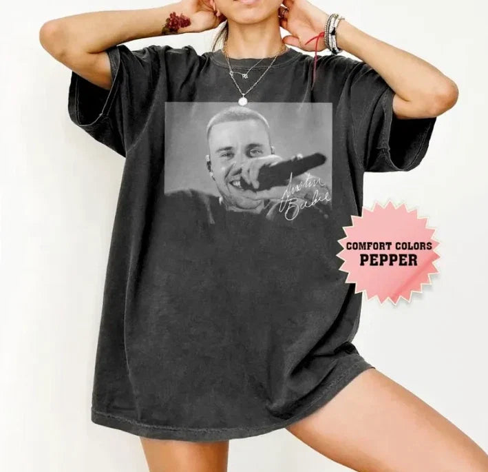 Justin Bieber Live DAISIES V2 Comfort Colors Retro - Adult & Kids T-Shirts, Sweatshirts & Hoodies apparel design preview 1