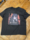 ROMWE Black Graphic Anime Print Size L - Adult & Kids T-Shirts, Sweatshirts & Hoodies apparel design preview 1