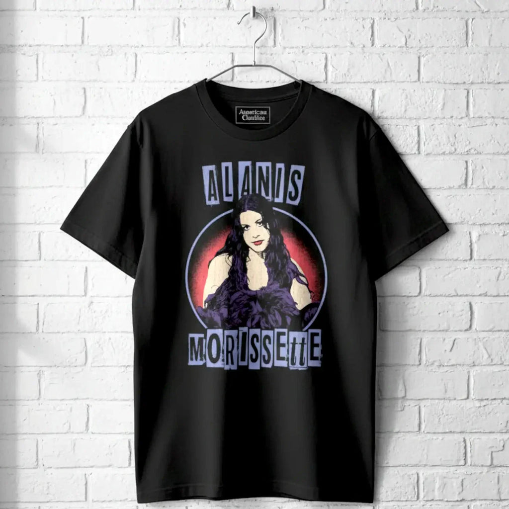 Alanis Morissette Pop Art Men's - Adult & Kids T-Shirts, Sweatshirts & Hoodies apparel design preview 1