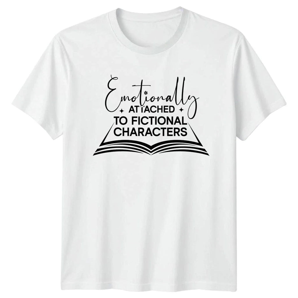 Emotionally Attached To Fictional Characters Book - Adult & Kids T-Shirts, Sweatshirts & Hoodies apparel design preview 1