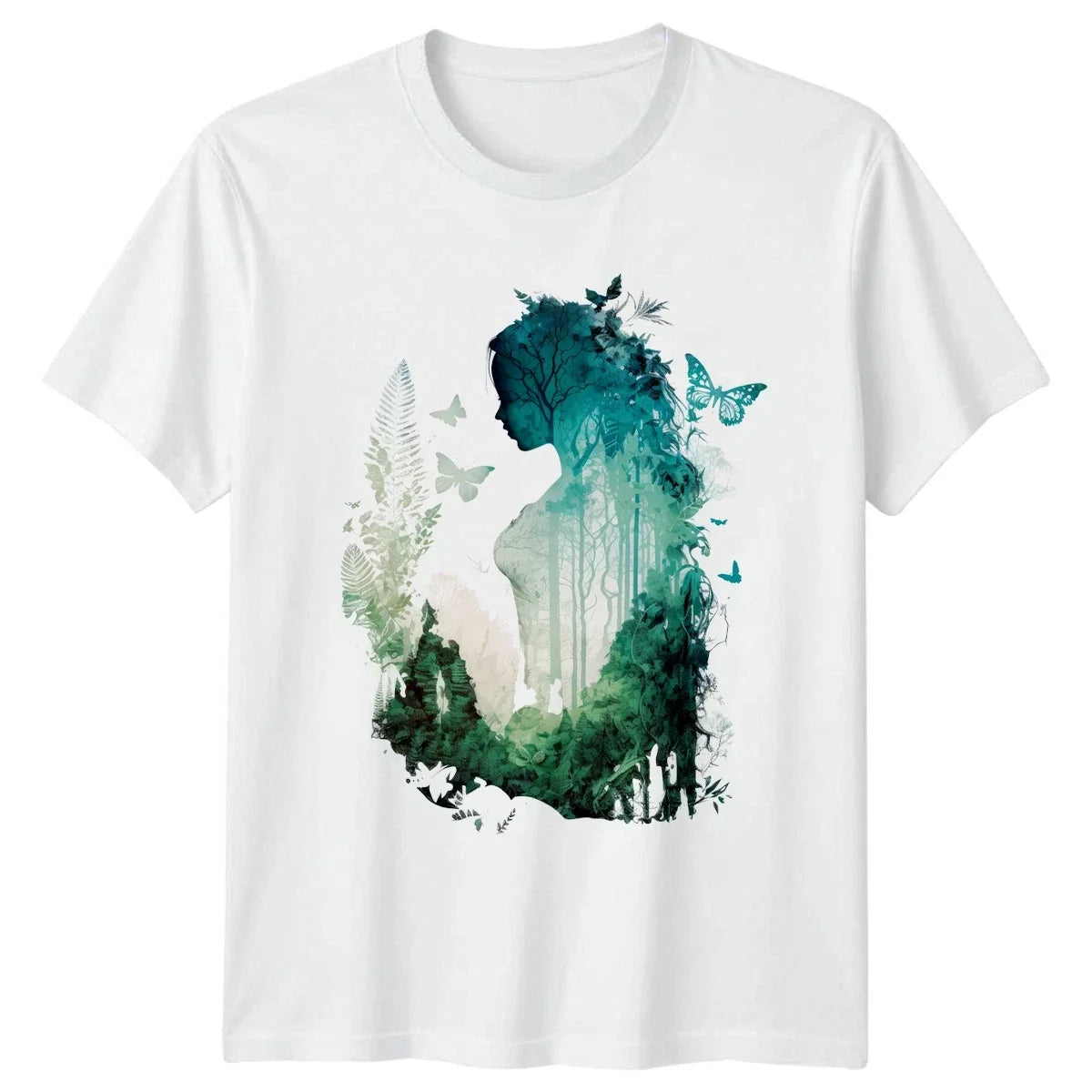 Forest Woman Silhouette Womens Nature - Adult & Kids T-Shirts, Sweatshirts & Hoodies apparel design preview 1