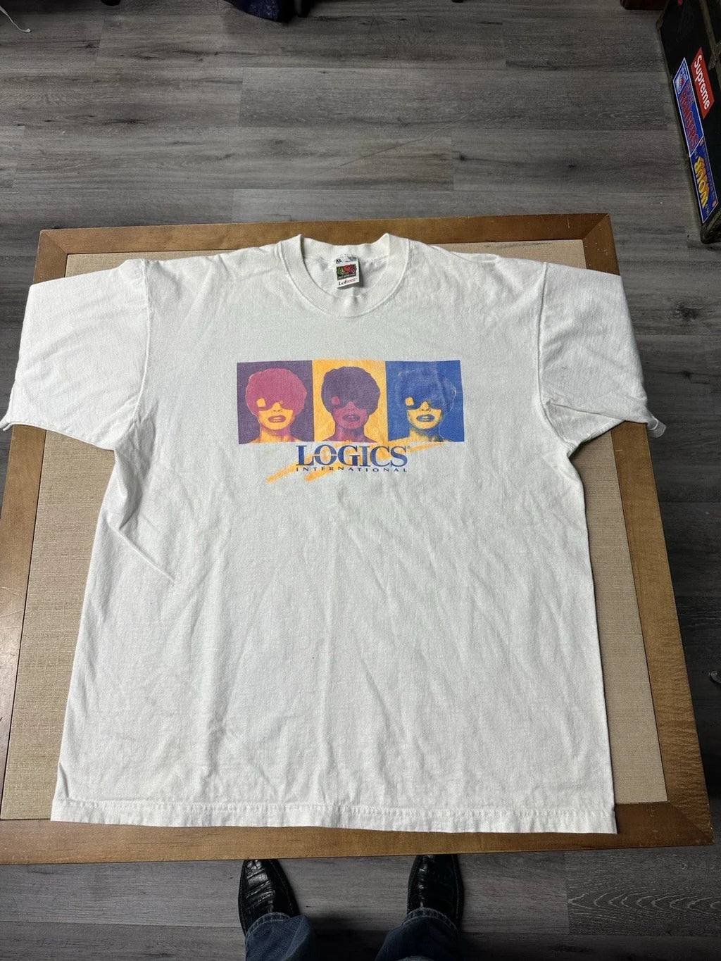 Vintage 90s Andy Warhol Pop Art Style Logics - Adult & Kids T-Shirts, Sweatshirts & Hoodies apparel design preview 1