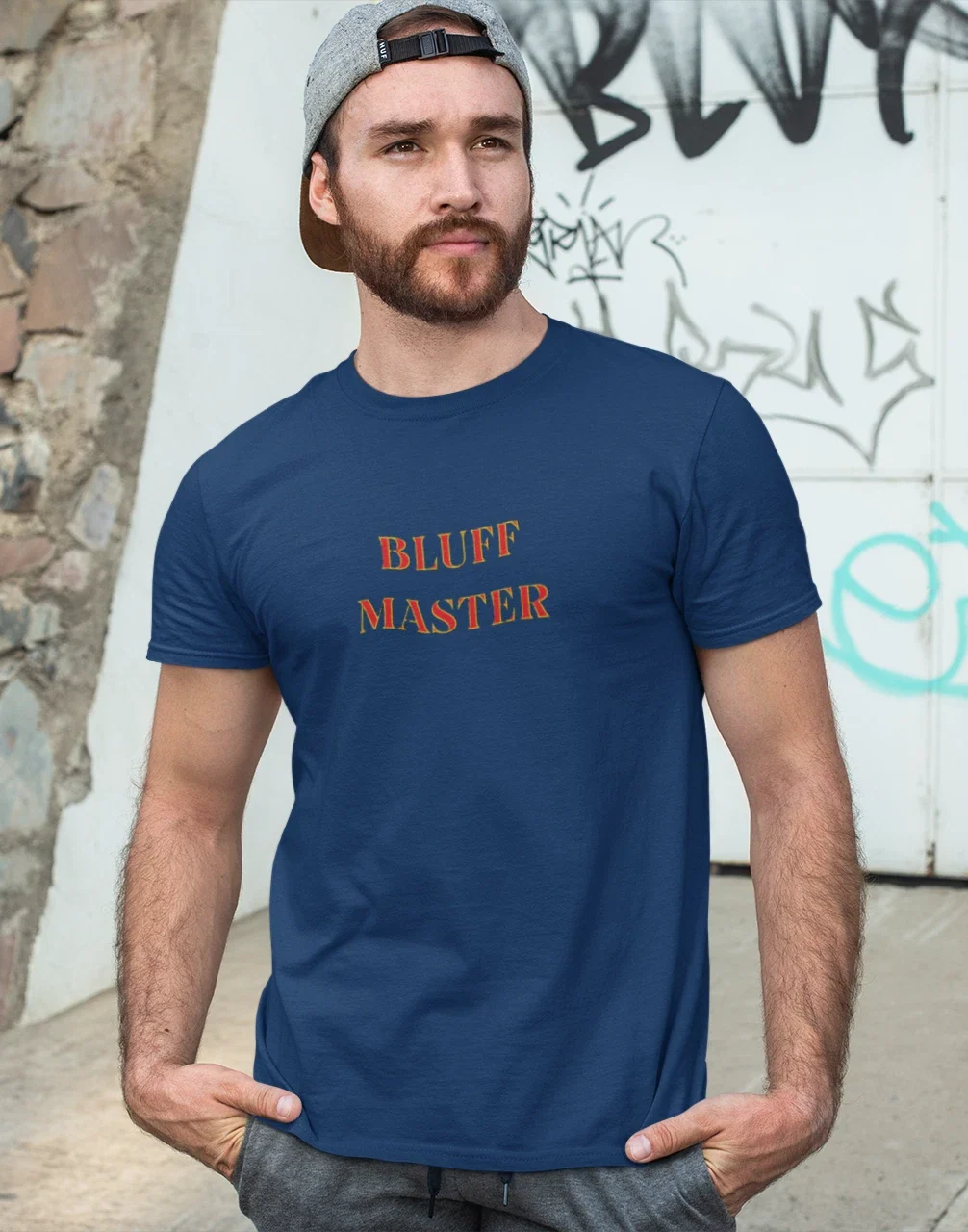 Bluff Master Poker Funny Casino Gambling Unisex Gift - Adult & Kids T-Shirts, Sweatshirts & Hoodies apparel design preview 1