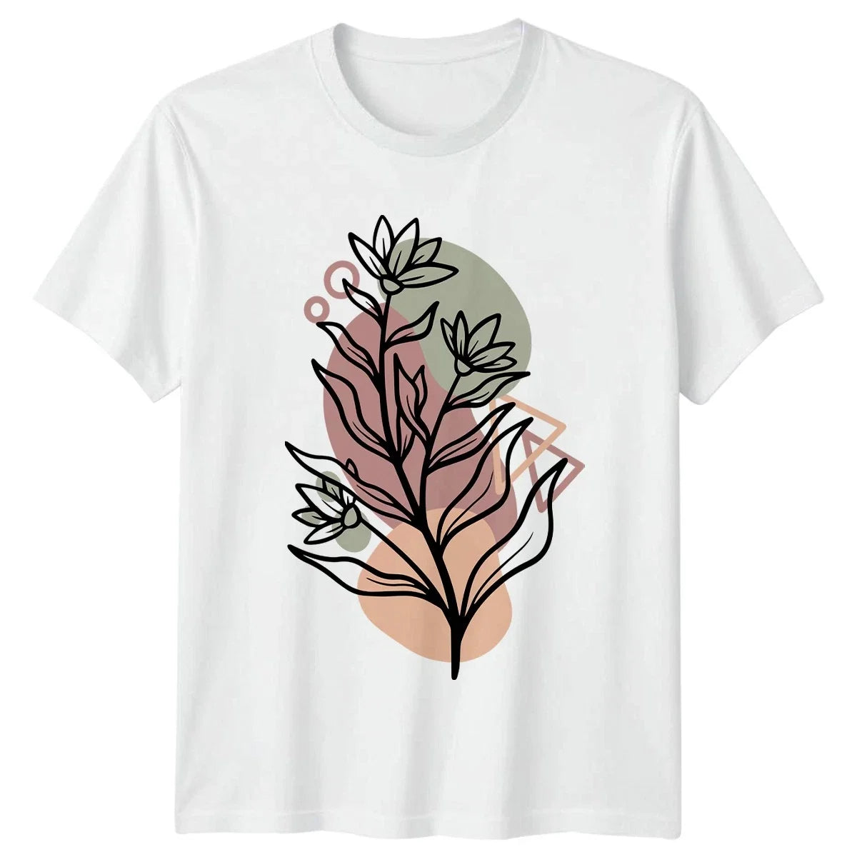Abstract Boho Botanical Flower Line Womens Nature - Adult & Kids T-Shirts, Sweatshirts & Hoodies apparel design preview 1