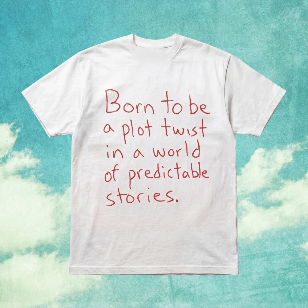 Born To Be A Plot Twist Quote Graphic S-5XL - Adult & Kids T-Shirts, Sweatshirts & Hoodies apparel design preview 1