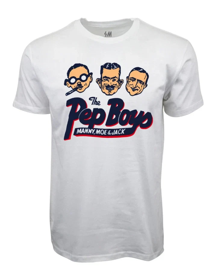 THE PEP BOYS 80S 90S WHITE - Adult & Kids T-Shirts, Sweatshirts & Hoodies apparel design preview 1