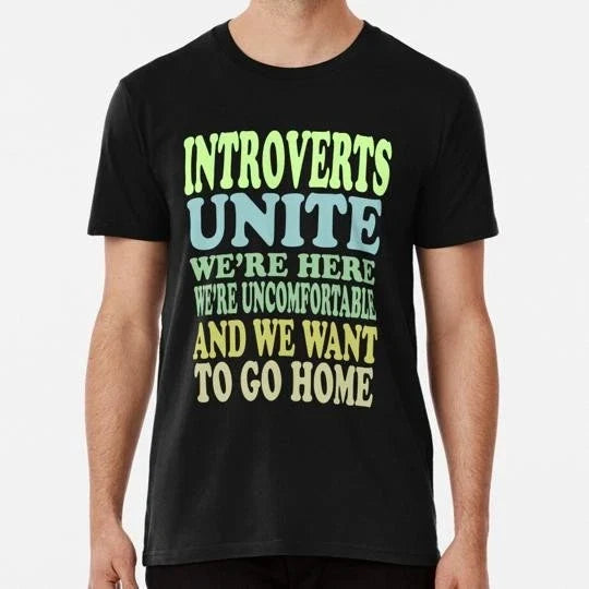 Introverts Unite Size S to 5XL Made in the USA - Adult & Kids T-Shirts, Sweatshirts & Hoodies apparel design preview 1