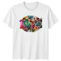 LOVE Womens Retro Floral Boho Birthday Gift For Her - Adult & Kids T-Shirts, Sweatshirts & Hoodies apparel design preview 1