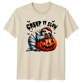 Creep It Slow Sloth Halloween Gift For Him And Her - Adult & Kids T-Shirts, Sweatshirts & Hoodies apparel design preview 1
