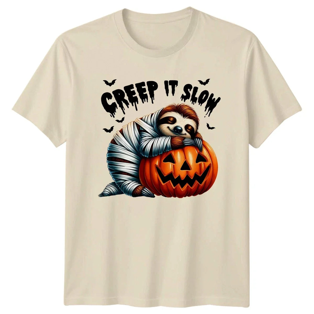 Creep It Slow Sloth Halloween Gift For Him And Her - Adult & Kids T-Shirts, Sweatshirts & Hoodies apparel design preview 1