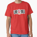 Live A Pixel Art Logo (Black Letters) Made in US/AUS - Adult & Kids T-Shirts, Sweatshirts & Hoodies apparel design preview 1