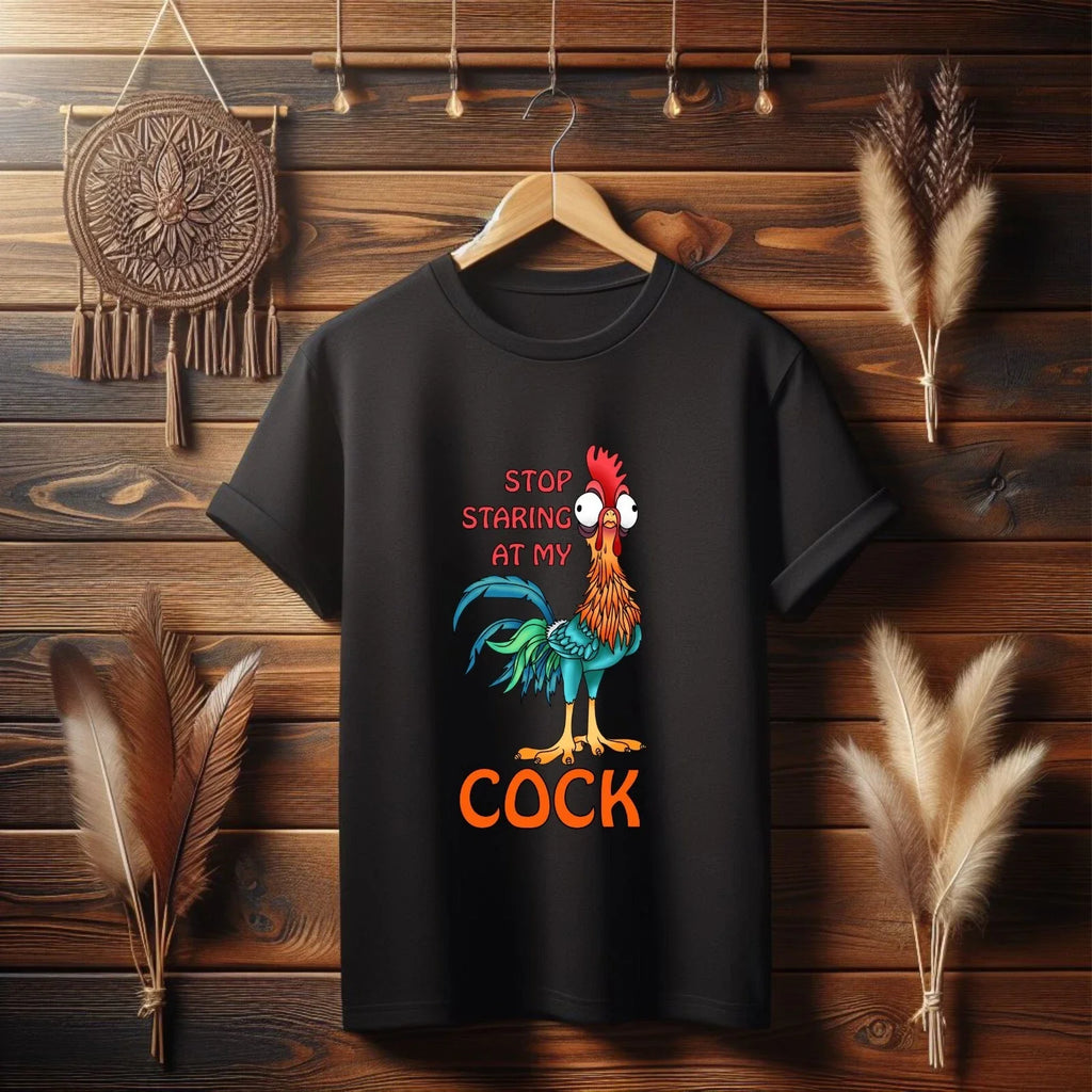Funny Stop Staring At My Cock Joke Meme gift - Adult & Kids T-Shirts, Sweatshirts & Hoodies apparel design preview 1