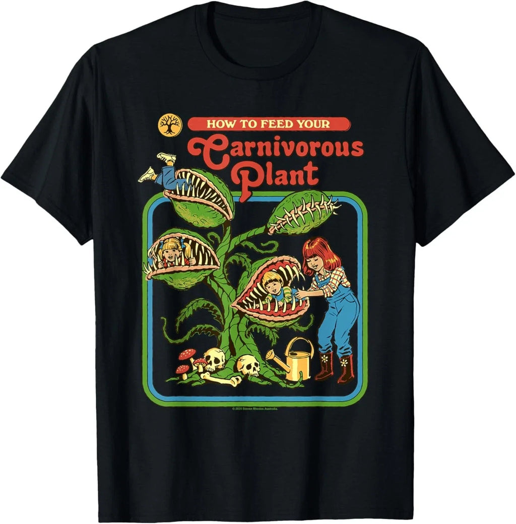 Carnivorous Plant Sci Fi Retro Vintage Funny Adult - Adult & Kids T-Shirts, Sweatshirts & Hoodies apparel design preview 1