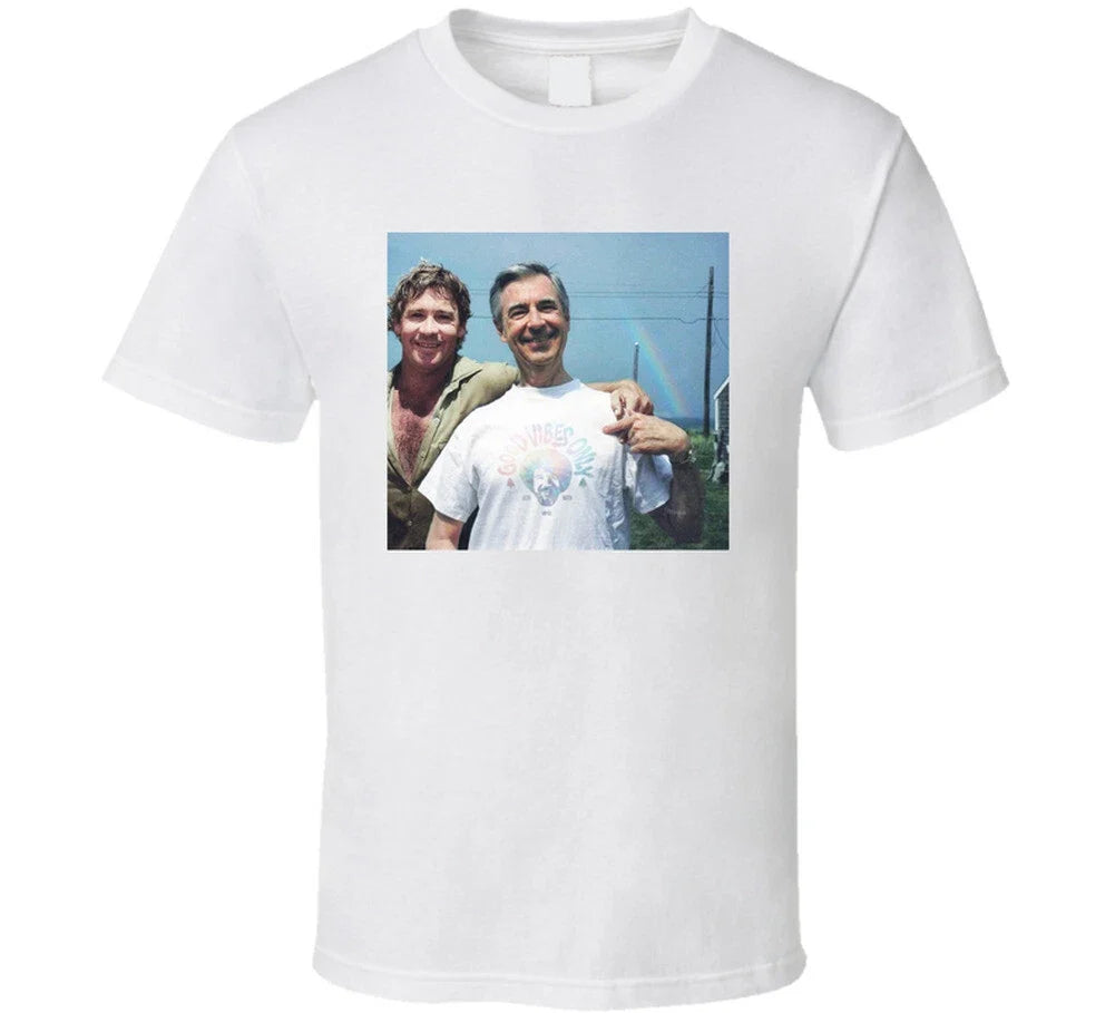 Mr. Rogers Steve Irwin Bob Ross 90s Celebs Fan - Adult & Kids T-Shirts, Sweatshirts & Hoodies apparel design preview 1