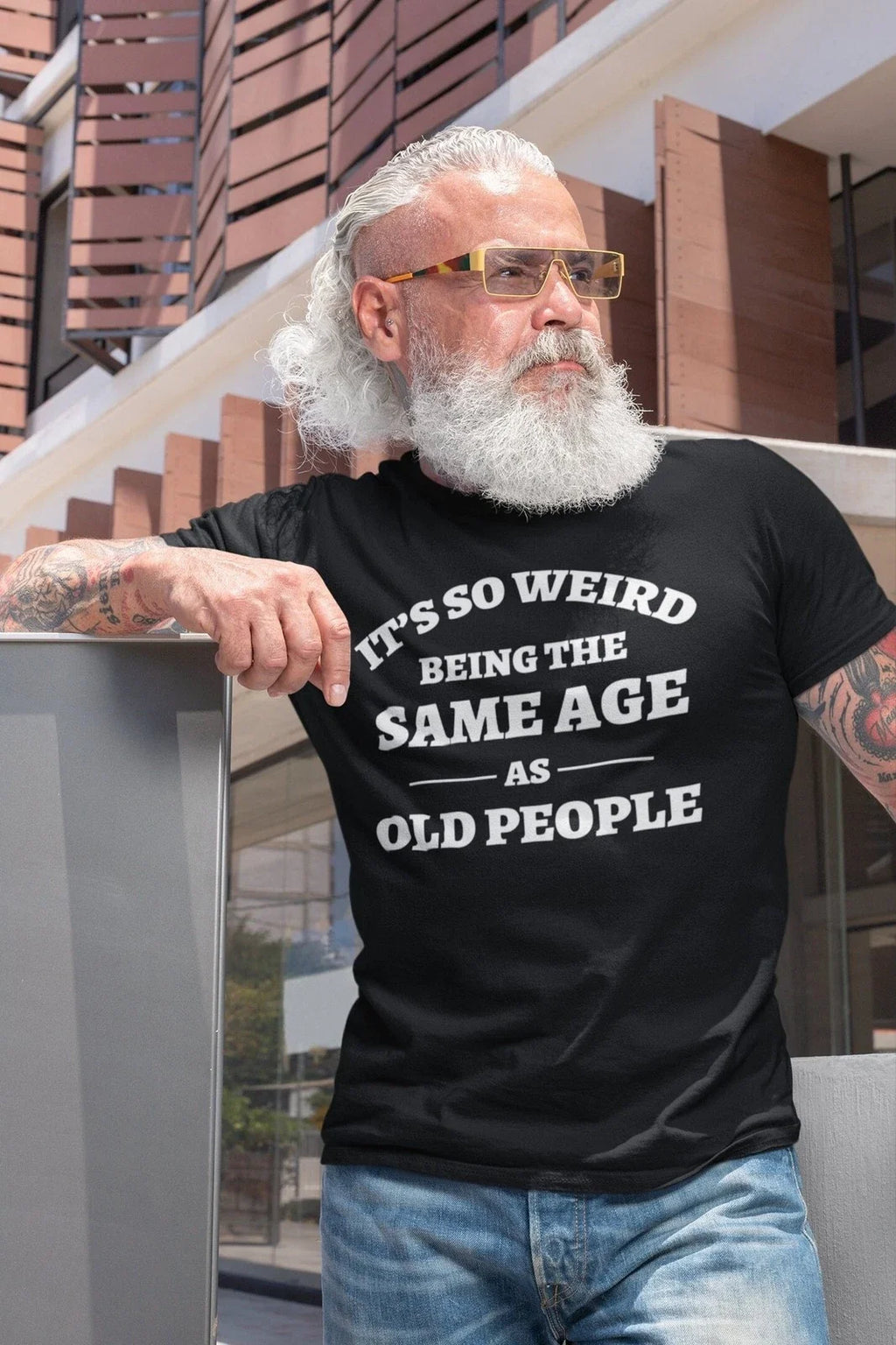 It's So Weird Being The Same Age As Old People Gift - Adult & Kids T-Shirts, Sweatshirts & Hoodies apparel design preview 1