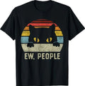 Ew People Retro Cat Funny Vintage Anti Social - Adult & Kids T-Shirts, Sweatshirts & Hoodies apparel design preview 1