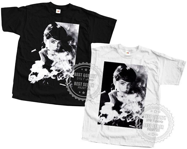 BLADE RUNNER v28 Rachel Poster WHITE BLACK all sizes - Adult & Kids T-Shirts, Sweatshirts & Hoodies apparel design preview 1