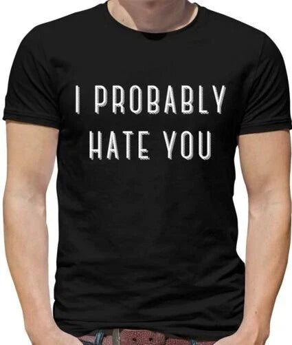 I Probably Hate You Men's Song Meme Jokes Funny - Adult & Kids T-Shirts, Sweatshirts & Hoodies apparel design preview 1